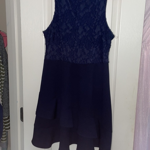 navy blue,large, lace, formal/prom/ homecoming dress - Picture 3 of 5